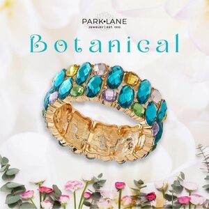 Park Lane Botanical Bracelet with Multicolor Stones in Gold